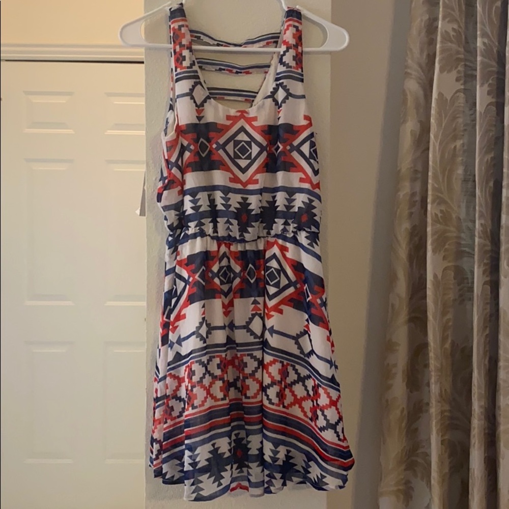 Colorful dress perfect for 4th of July celebration